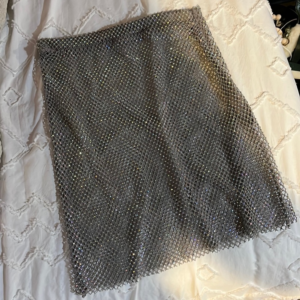 Zara mesh rave skirt